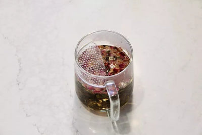 The Wall Tea Infuser Glass Mug