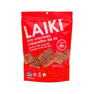 Laiki Rice Crackers | Red Rice With Sea Salt