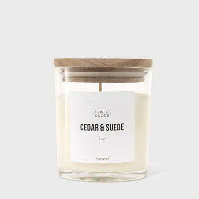 Public Goods Candle | Cedar & Suede