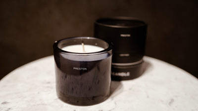 Preston Leather Candle