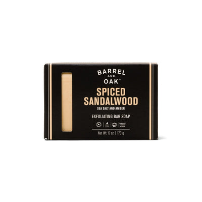 Barrel and Oak Spiced Sandalwood Exfoliating Bar Soap